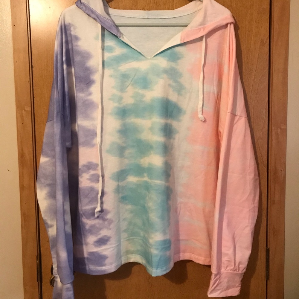Xl tye dye pull over